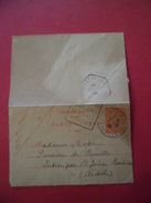 Entier Carte Lettre 199-CL3 D'Annonay Le 2/2/1934 à Saint Julien Boutières 03/2/1934 Daguin Annonay Sa Foire Avril..B/TB - Kartenbriefe