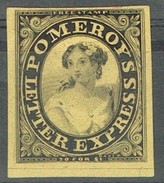 Sello Letter Expres, POMEROY, Posible Reprint, 5 Ctvos Negro Sobre Amarillo * - Postage Due