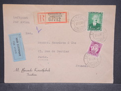 NORVÈGE - Enveloppe En Recommandé De Trondheim Lademoen Pour La France En 1946 Par Avion  - L 6792 - Lettres & Documents