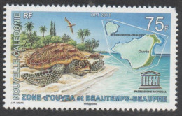 Nelle CALEDONIE -  Environnement - Nature - Zone Du Lagon D'Ouvéa Et Beautemps-Baupré : Tortue Marine, Carte Des îlots - Unused Stamps