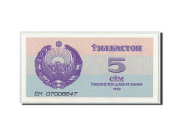 Billet, Uzbekistan, 5 Sum, 1992 (1993), KM:63a, NEUF - Uzbekistán