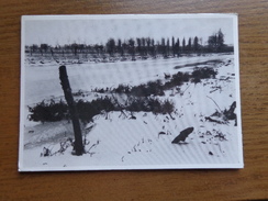 Moerbrugge, Een Wintersbeeld In De Omgeving Van De Rivierbeek--> Onbeschreven, Plaksporen Achterkant - Oostkamp