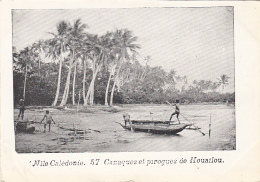 Océanie - Nouvelle-Calédonie - Précurseur 1ère Série - Canaques Et Pirogues De Houailou - N° 57 - Nueva Caledonia