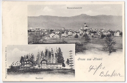 Gruss Aus HINWIL: 2-Bild-AK 1903 - Hinwil