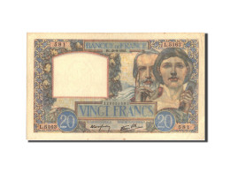 Billet, France, 20 Francs, 20 F 1939-1942 ''Science Et Travail'', 1941 - 20 F 1939-1942 ''Science Et Travail''