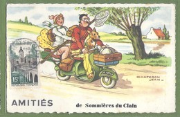 CPSM Illustrateur -  VIENNE - "AMITIÉ DE SOMMIÈRES DU CLAIN  - Animation - CHAPERON Jean - édition G. Picard - Autres & Non Classés