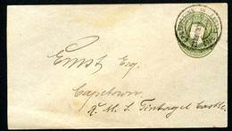 CAPE OF GOOD HOPE Envelope #B3 Used CAPE TOWN 1896 - Kap Der Guten Hoffnung (1853-1904)
