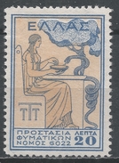 Greece 1935. Scott #RA53 (M) ''Health'' * - Steuermarken