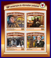 CENTRAL AFRICA 2017 ** 500th Anniversary Of Reformation Martin Luther M/S - IMPERFORATED - DH1714 - Théologiens