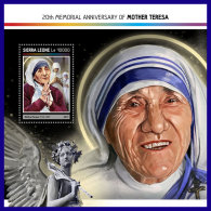 SIERRA LEONE 2017 ** Mother Teresa Mutter Teresa Mere Teresa S/S - IMPERFORATED - DH1714 - Madre Teresa