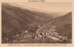 30 - VALLERAUGUE - Vue Panoramique - Perspective Du Massif De L' Aigoual Sous La Neige - Valleraugue