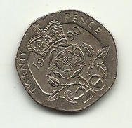 1990 - Gran Bretagna 20 Pence     ----- - 20 Pence