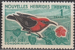 Nouvelles Hebrides 1966 Michel 242 Neuf ** Cote (2005) 4.20 Euro Oiseau Myzomèle Cardinal - Neufs