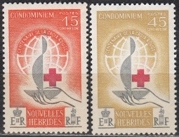 Nouvelles Hebrides 1963 Michel 198 - 199 Neuf ** Cote (2005) 17.00 Euro 100 Ans Croix-Rouge - Neufs