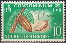 Nouvelles Hebrides 1965 Michel 216 Neuf ** Cote (2005) 1.30 Euro Arbre De Cacao - Unused Stamps