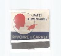 G-I-E, Tabac, Boites, Pochette D'ALLUMETTES, Publicité  , 2 Scans ,  Pates Alimentaires RIVOIRE & CARRET - Cajas De Cerillas - Etiquetas