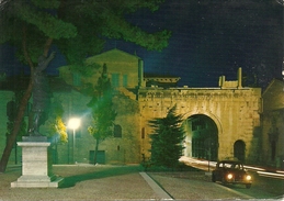 Fano (Pesaro) Arco Di Augusto Notturno, Augusto Arch By Night, Arc De Augusto La Nuit - Fano