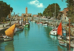 Fano (Pesaro) Porto Canale Con Barche Da Pesca, Channel Harbour With Fishing Boats, Port Canal, Kanal Hafen - Fano