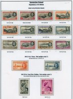 ASCENSION 1938-41 Complete Incl. Perf Variations. (43) ST.Cat. £400 - Otros & Sin Clasificación