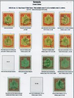BERMUDA 1937-49 Fairly Complete VFU Collection Incl. 1938-53 Defins Identified Shades Of 2s (7), 2/6d (5), 5s (8), 10s ( - Otros & Sin Clasificación