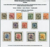 BRITISH OCCUPATION OF ITALIAN COLONIES - CYRENAICA 1950 Defin Set VFU, SG.136/148. (13) Cat. £200 - Other & Unclassified