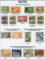 CAYMAN ISLANDS 1937-50 Complete VFU Collection Incl. Perf Variations (47), Also BRUNEI 1947-48 Set, 1949 Jubilee & 1 - Autres & Non Classés