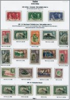 CEYLON 1937-50 Complete FU Collection Incl. Perf Variations Etc, Also The 1952 75c Booklet SG.SB21, Slightly Mixed Condi - Sonstige & Ohne Zuordnung