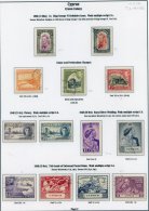 CYPRUS 1937-49 Complete VFU Incl. Perf Variations, MALTA 1937-51 Complete VFU. (92) Cat. £328 - Sonstige & Ohne Zuordnung