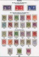 MAURITIUS 1937-50 Complete VFU Collection Incl. Papers/shades Etc. Cat. £460 - Autres & Non Classés