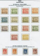 NEW ZEALAND 1937-51 Complete FU Incl. 1938, 1940 & 1947 Officials, Also NAURU 1924 Shiny Surface Defin Set UM - Tone - Otros & Sin Clasificación