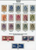 SWAZILAND 1937-49 Complete VFU Collection Incl. Perf & Shade Variations. (47) ST.Cat. £292 - Other & Unclassified
