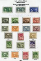 TURKS & CAICOS 1937-50 Complete, VIRGIN ISLANDS 1937-52 Complete VFU Collections. (90) ST.Cat. £249 - Autres & Non Classés