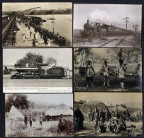 ACCUMULATION Of Cards Housed In Several Photo & Postcard Albums Incl. Railways, RP's Of South African Native Village - Unclassified