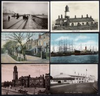 DURHAM - SOUTH SHIELDS Collection Of Cards In An Old Album Incl. Westoe Village, King St, North & South Pier, Life B - Unclassified