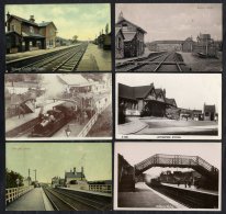 RAILWAY Stations Incl. Beechburn, Birtley, Croft Spa, Leytonstone, Little Mill, Newham, Wetherby Etc. With Many Views Of - Ohne Zuordnung