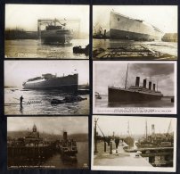 SHIPPING Fine Lot Of Cards Incl. Naval, Merchant, Liners, River Scenes, Launchings Incl. Titanic, Launch Of Mauretania, - Ohne Zuordnung