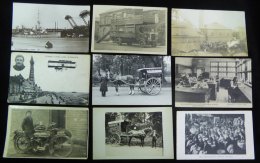 TRANSPORT Cars, Buses, Aircraft & Various Topo Collection Of Cards Housed In Eight Albums, Noted Aircraft Incl. Bipl - Ohne Zuordnung