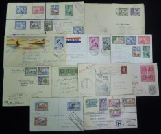 BRITISH COMMONWEALTH Covers Incl. British Solomon Is 1948 Wedding Reg FDC, Couple Of Reg Covers, 1934 Tulagi To Australi - Other & Unclassified