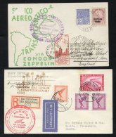 1932 7th South America Flight From Shonebeck To Brazil On A Special Connecting Flight From Stuttgart To Friedrichshafen - Altri & Non Classificati