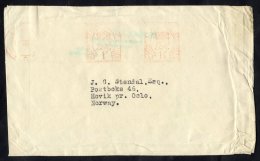 1939 Aug 15th British Airways Electra Crash At Vordingborg, Denmark London - Oslo Cover With Oslo P.O Slip, Very Scarce. - Other & Unclassified