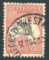 1929-30 £2 Black & Rose FU With 22nd Sept 33 C.d.s, Odd Short Perf, SG.114. Cat. £750 (1) - Sonstige & Ohne Zuordnung