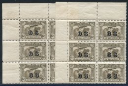 1931 Kingsford Smith 6d 'OS' Official UM Upper Left Corner Blocks Of Six (2), Some Minor Gum Creasing On A Lower Pair, S - Autres & Non Classés