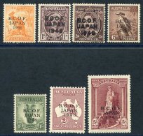 BRITISH OCCUPATION FORCE JAPAN 1946-47 Set M (2s Few Pulled Perfs) SG.J1/J7. (7) Cat. £190 - Sonstige & Ohne Zuordnung