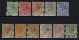 1921 MSCA Set, M (1d Perf Fault) Odd Value Toned Gum, SG.115/125. (11) Cat. £225 - Sonstige & Ohne Zuordnung