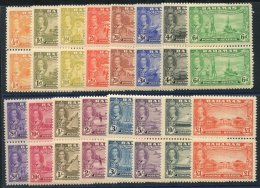 1948 Tercentenary Set In UM Vertical Pairs, SG.178/193. (32) Cat. £150 - Sonstige & Ohne Zuordnung