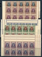 1938-41 1r, 2r, 5r, 15r & 25r Each In Marginal UM Blocks Of Ten (usual Light Gum Toning), SG.32/5, 36w, 37. Cat. &po - Sonstige & Ohne Zuordnung