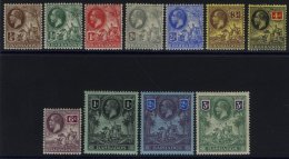 1912-16 MCCA Set M (4d Crease), SG.170/180 (11) Cat. £200 - Sonstige & Ohne Zuordnung