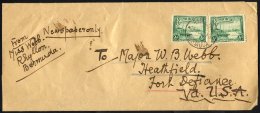 1943 Wrapper To USA At 1d Rate, Postmark HAMILTON, Fine Reverse Circular 'PASSED BY CENSOR/33/BERMUDA' In Green (Type CH - Sonstige & Ohne Zuordnung