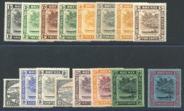 1924-37 MSCA Set (excl. SG.54, 59, 60b & 61) M, Some Vals Are Toned. (16) Cat. £200. - Sonstige & Ohne Zuordnung