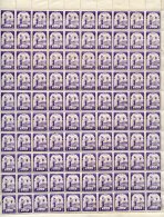 JAPANESE OCCUPATION 1943 3c Deep Violet 'Burmese Woman' Sheets/part Sheets (846 Stamps) Incl. Double Sheet Of 200, Some - Sonstige & Ohne Zuordnung